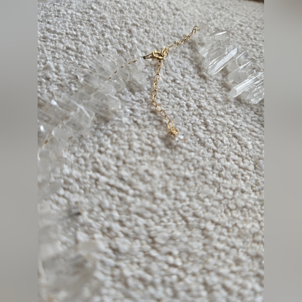 TEMPÊTE × Anthropologie, Raw Crystal Choker Necklace, MSRP$200 - Picture 7 of 8